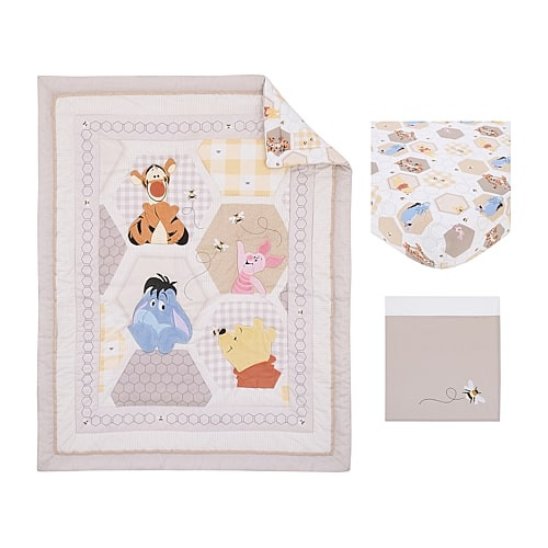 Disney Collection 3-pc. Winnie The Pooh Crib Bedding Set, One Size, Gray | JCPenney