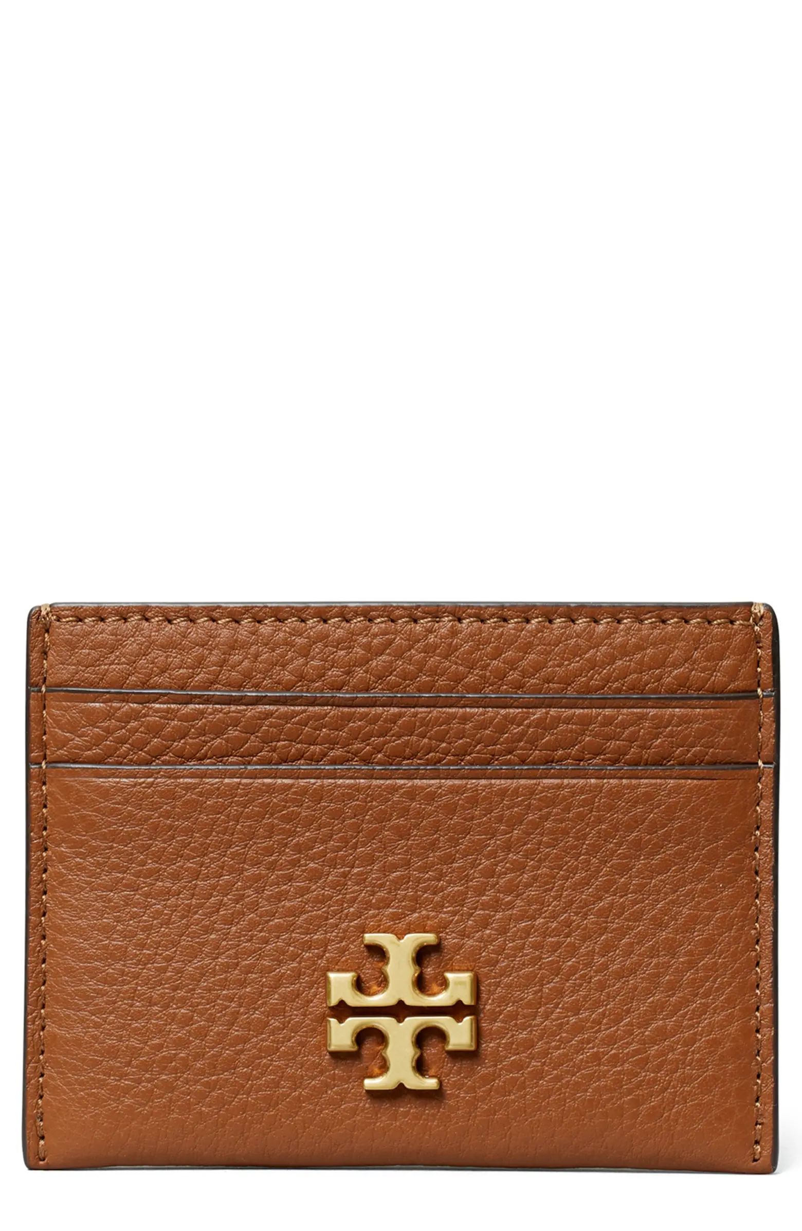 Kira Pebbled Leather Card Case | Nordstrom