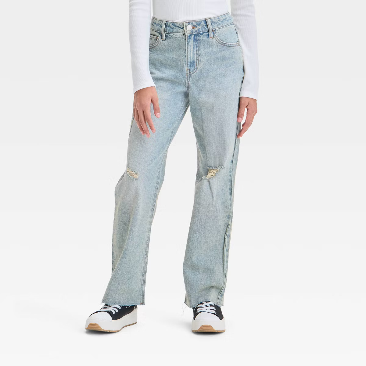 Girls' High-Rise Baggy Jeans - art class™ | Target