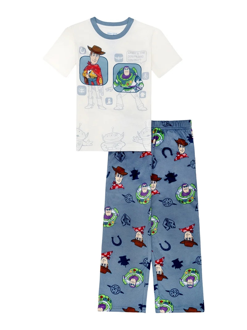 Toy Story Boys Short Sleeve Top and Pant Pajama Set, 2-Piece, Sizes 4-12 | Walmart (US)