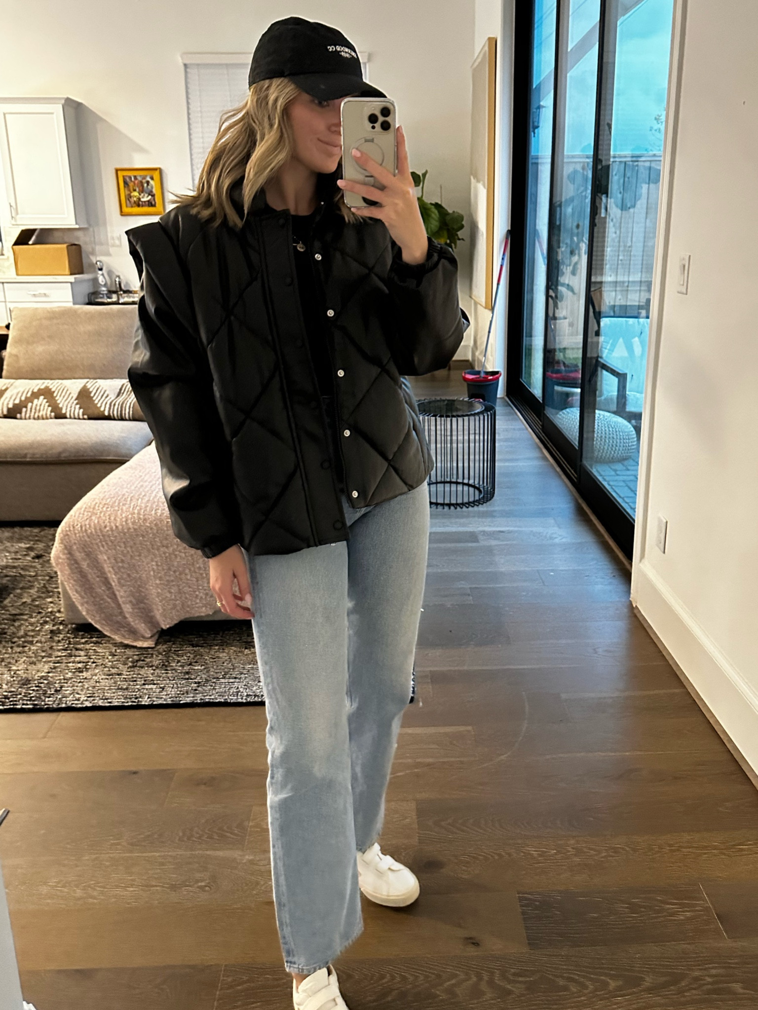 Travel fit complete with the cutest puffer jacket with detachable sleeves! 

#LTKfit #LTKtravel
