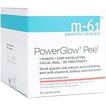 M-61 PowerGlow® Peel- 30 Treatments- 1-minute, 1-step exfoliating glow peel with glycolic, vitamin K | Amazon (US)