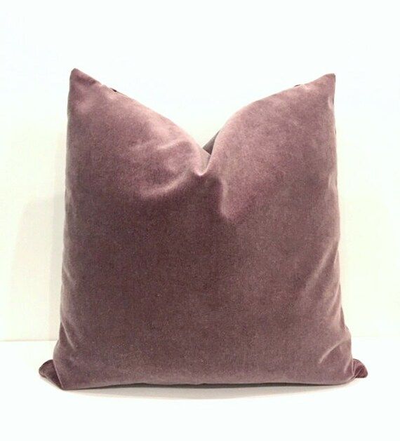 Luxury Mauve Pink Velvet Pillow Cover, Throw Pillows, Velvet Pillow Cover, Decorative Pillows, Ve... | Etsy (US)
