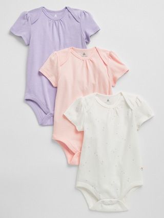 Baby Puff Sleeve Bodysuit (3-Pack) | Gap Factory