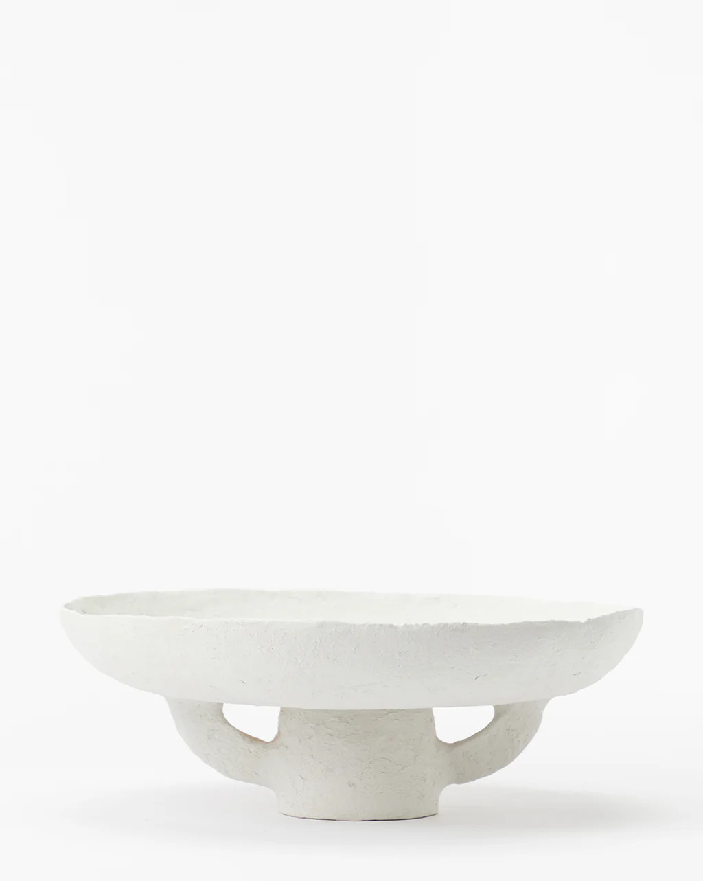 White Paper Mache Footed Bowl | McGee & Co.