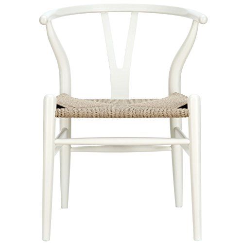 LexMod C24 Wishbone Chair in White | Amazon (US)