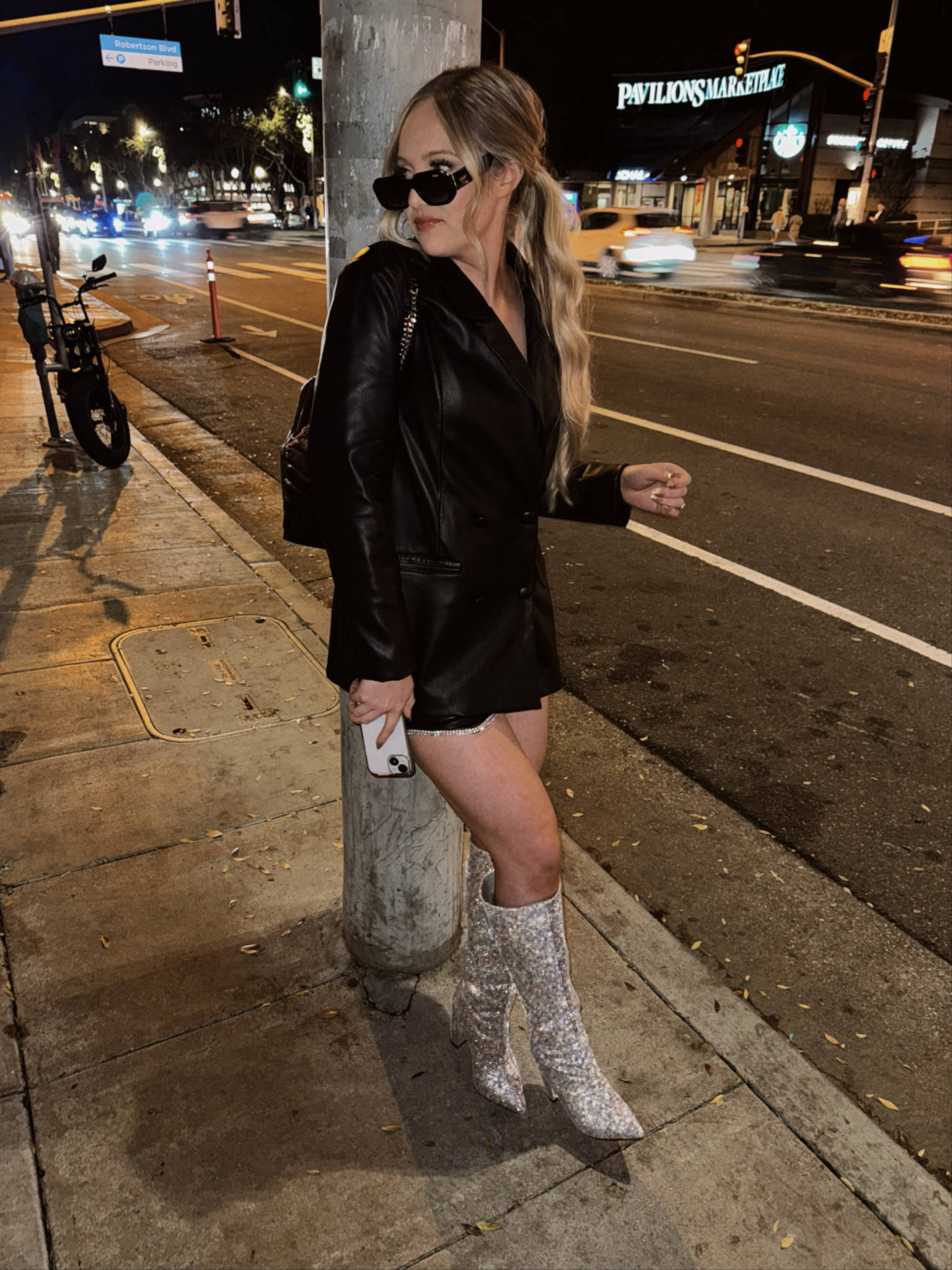 Night out outfit featuring sparkly knee high boots✨ 

#LTKfindsunder100 #LTKshoecrush #LTKstyletip