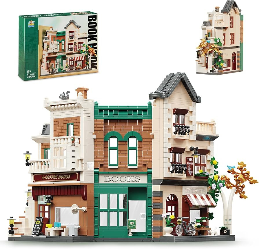 QLT Book Nook Building Set with LED, Modular Building Block Sets Compatible with LegoIdeas Modula... | Amazon (US)