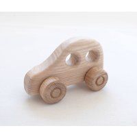 Infants Handmade Folk Art Organic Small One Wooden Toy CAR Size 10cm | Etsy (US)