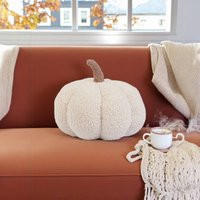 Garden Greatness Harvest Autumnal Pumpkin Cushion in White | Size: 1 Pack | Debenhams UK