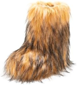 IXU Women's Faux Fur Boot Furry Fluffy Round Toe Suede Snow Winter Women Boots Comfy Plush Warm S... | Amazon (US)