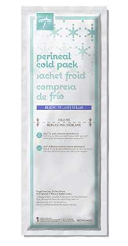 Medline Deluxe Perineal Cold Packs with Adhesive Strip, 4.5" x 14.25", Pack of 24, Ideal for Postpartum Perineal Care | Amazon (US)