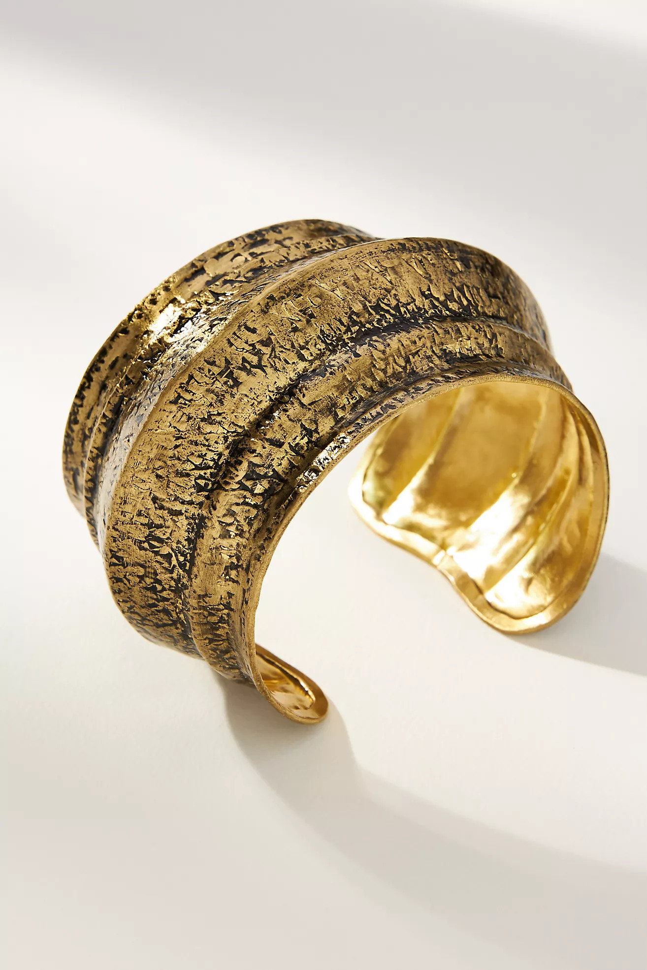 Wide Hammered Cuff Bracelet | Anthropologie (US)