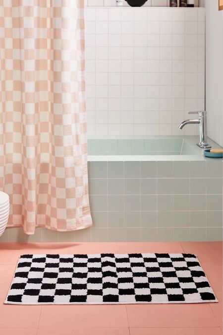 Checkered bath mat…I love a gingham design 🛁 

#LTKhome #LTKunder50 #LTKsalealert