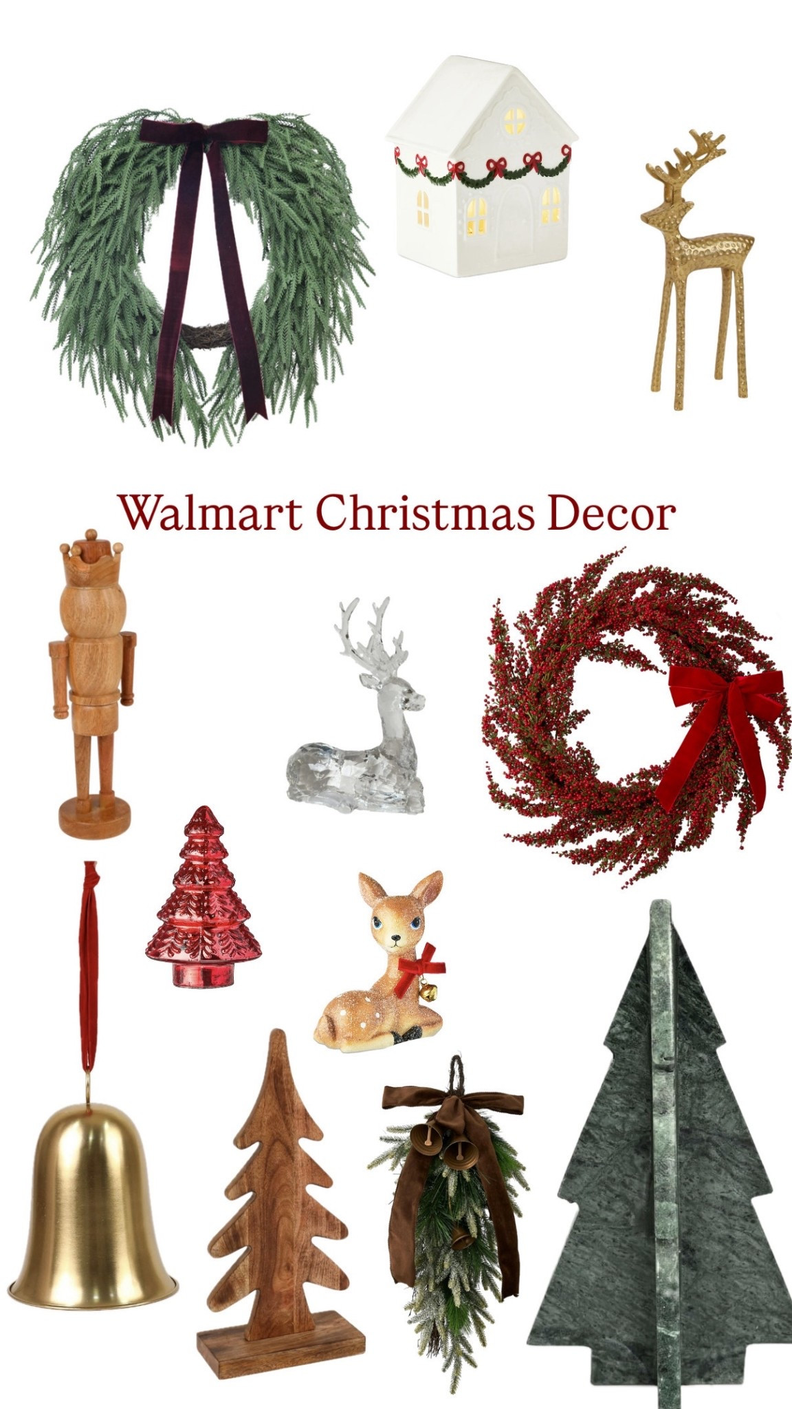 The Christmas decor at Walmart is on fiire this season!!! I truly just want it all 🎄🎅🦌

What are you grabbing??

Christmas decor, Christmas wreath, nutcracker, reindeer, tree, Christmas tree, bell, Walmart home decor, Christmas home decor, affordable decor

#LTKHoliday #LTKHome #LTKSeasonal