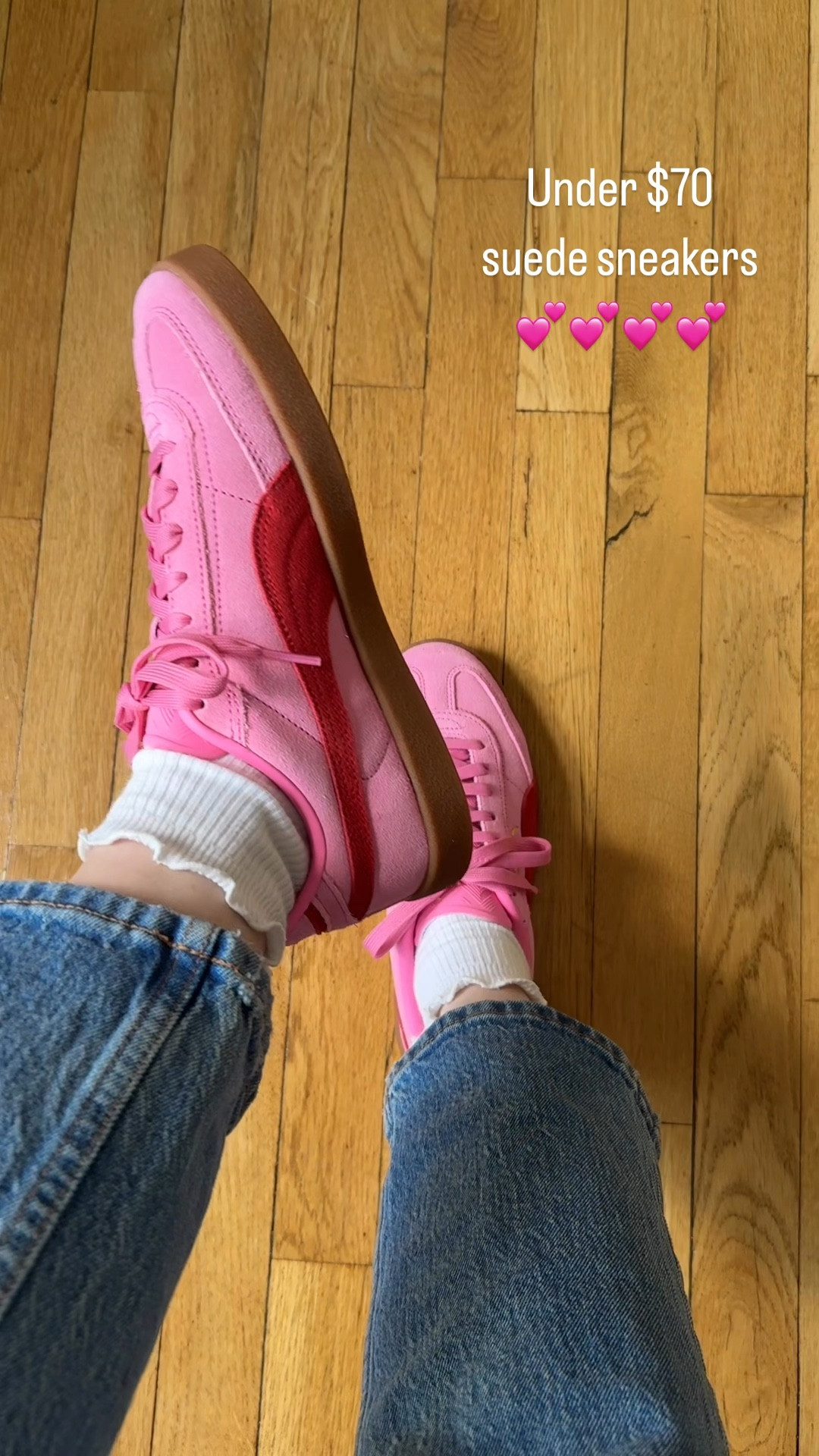 New suede sneakers! Love the quality for under $70!
They come in whole sizes so sized up to 7. 
#puma #sneakerss

#LTKFindsUnder100 #LTKShoeCrush #LTKStyleTip