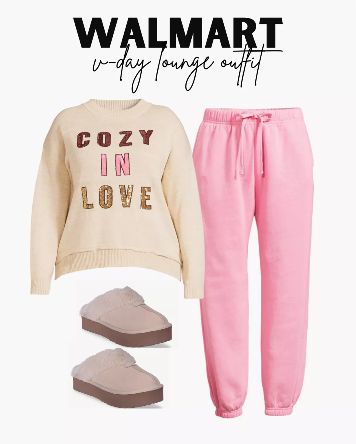PINK Zip up sweater and flare tracksuit set, Loungewear