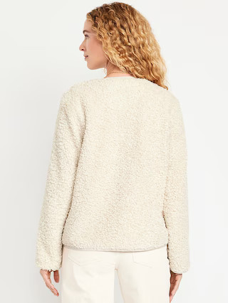 Button-Down Sherpa Jacket | Old Navy (US)