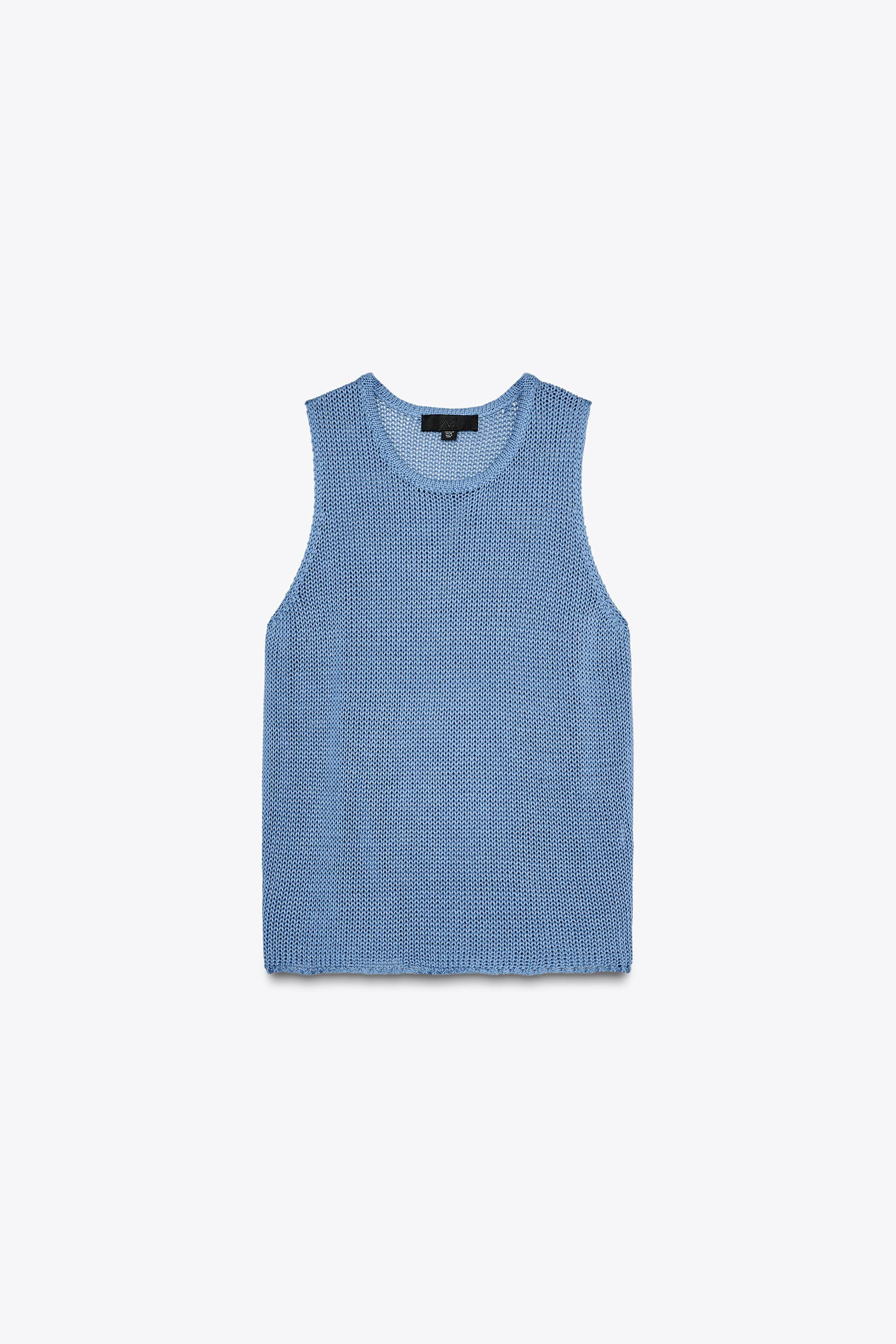 100% COTTON KNIT TOP | Zara US