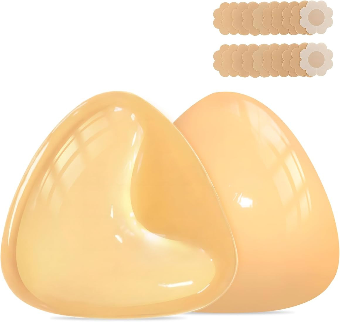Double Sided Sticky Bra Inserts Reusable Push Up Lift Self Adhesive Bra Pads for Bikini Swimsuit ... | Amazon (US)