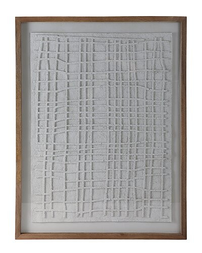 37x48in Paper Mache Wall Art in Wooden Frame | Rue La La