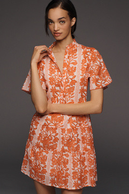 Ro's Garden Vibeka Short-Sleeve Mini Dress | Anthropologie (US)
