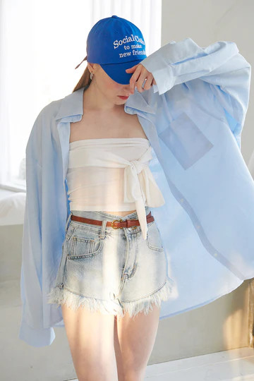 Eliana Boyfriend Long Shirt | Storets (Global)