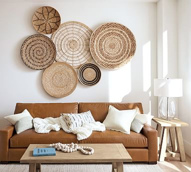 Handwoven Assorted Baskets Wall Art - Set of 6 | Pottery Barn (US)