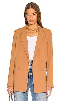 Bardot Athena Blazer in Chestnut from Revolve.com | Revolve Clothing (Global)