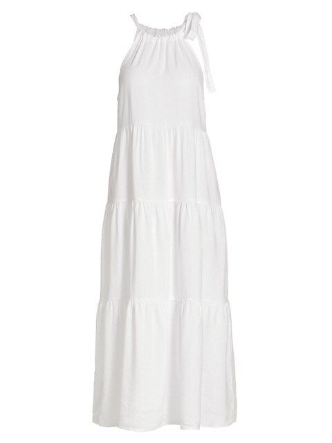 Tiered Halter Midi Dress | Saks Fifth Avenue
