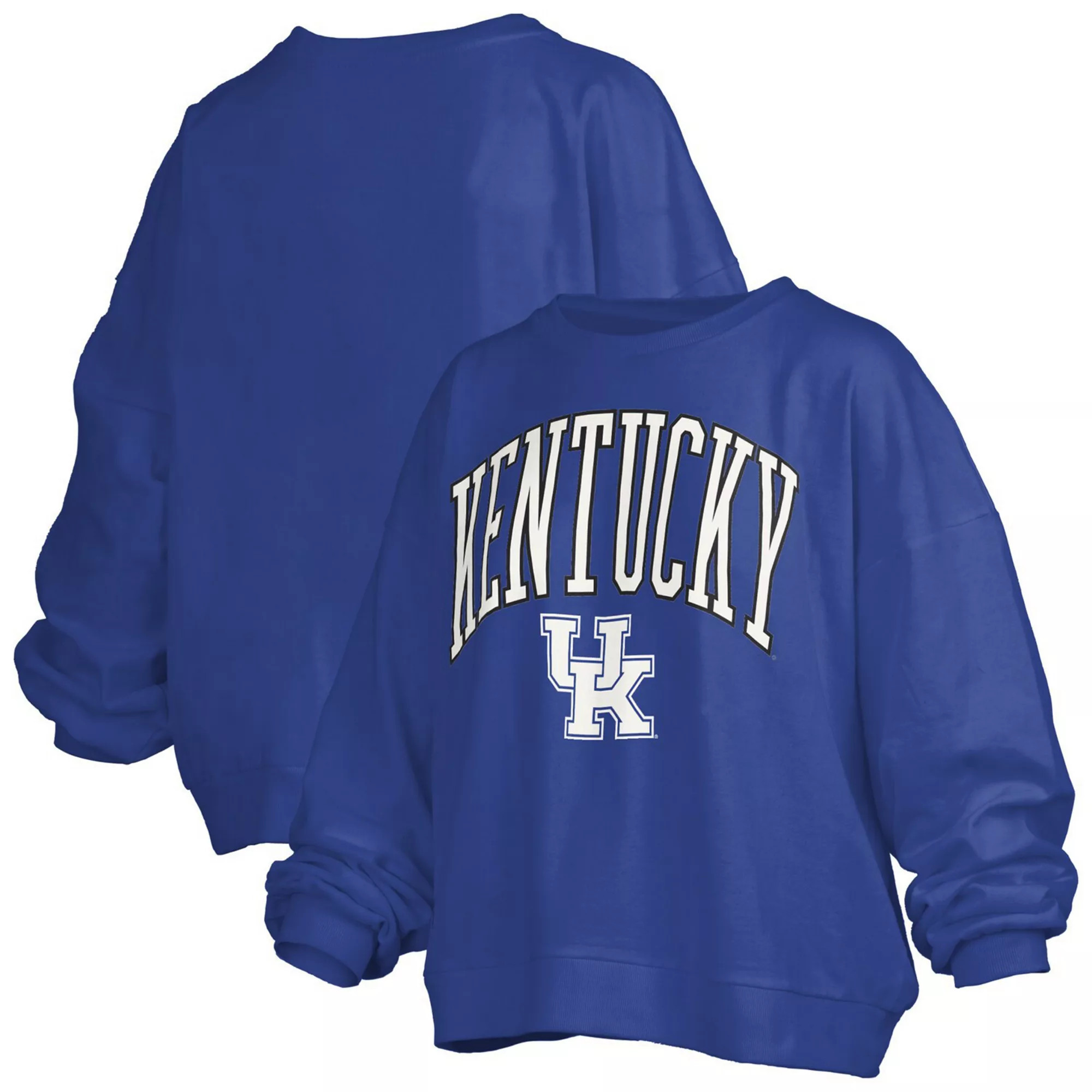 Women's Pressbox Royal Kentucky Wildcats Janise Arch Over Logo Waist Length Oversized Pullover Sw... | Kohl's