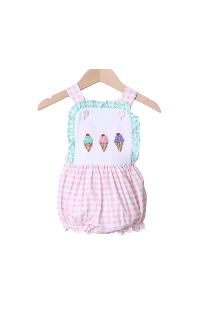 French Knot Ice Cream Sun Bubble | The Smocked Flamingo