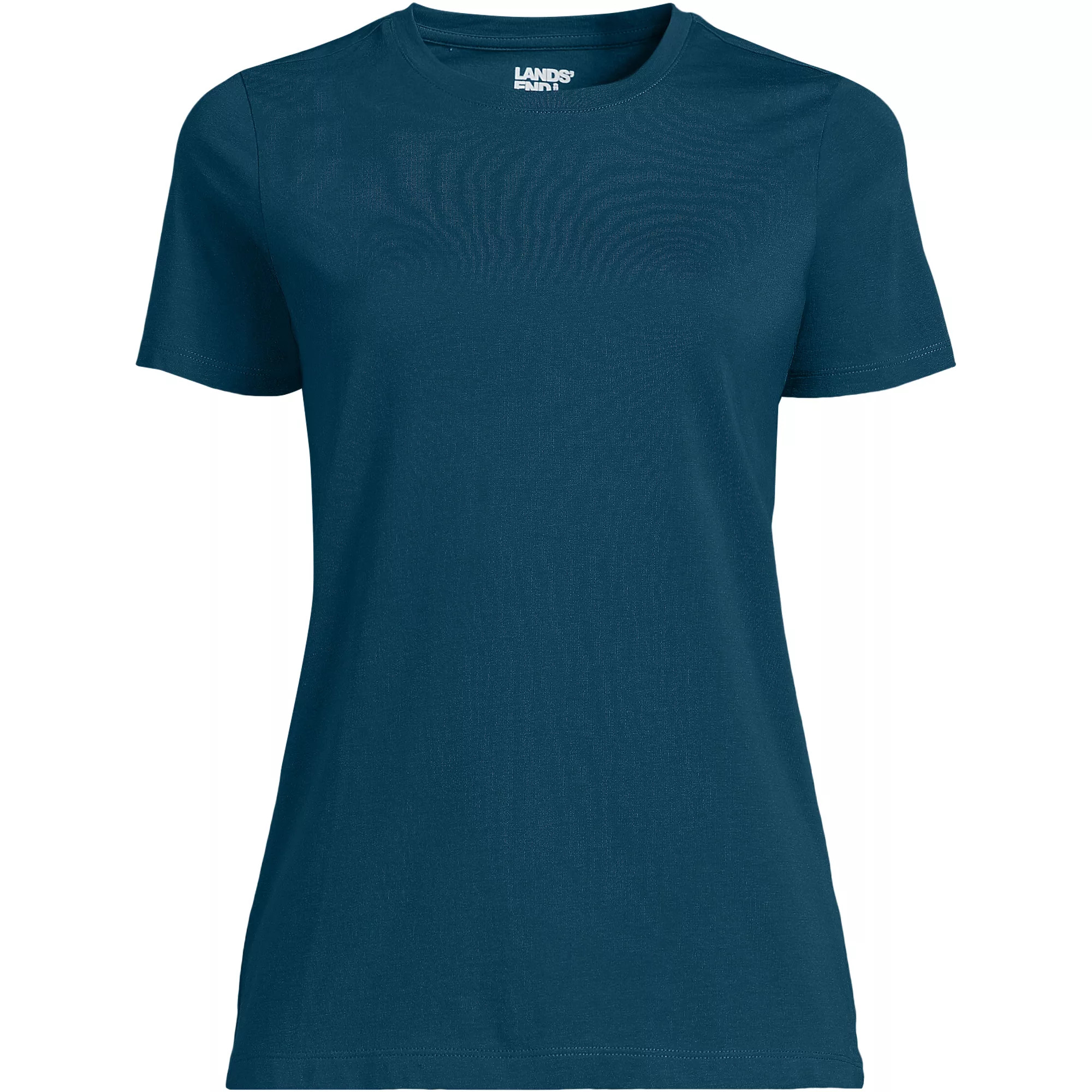 Supima Cotton Crewneck T-Shirt | Lands' End (US)
