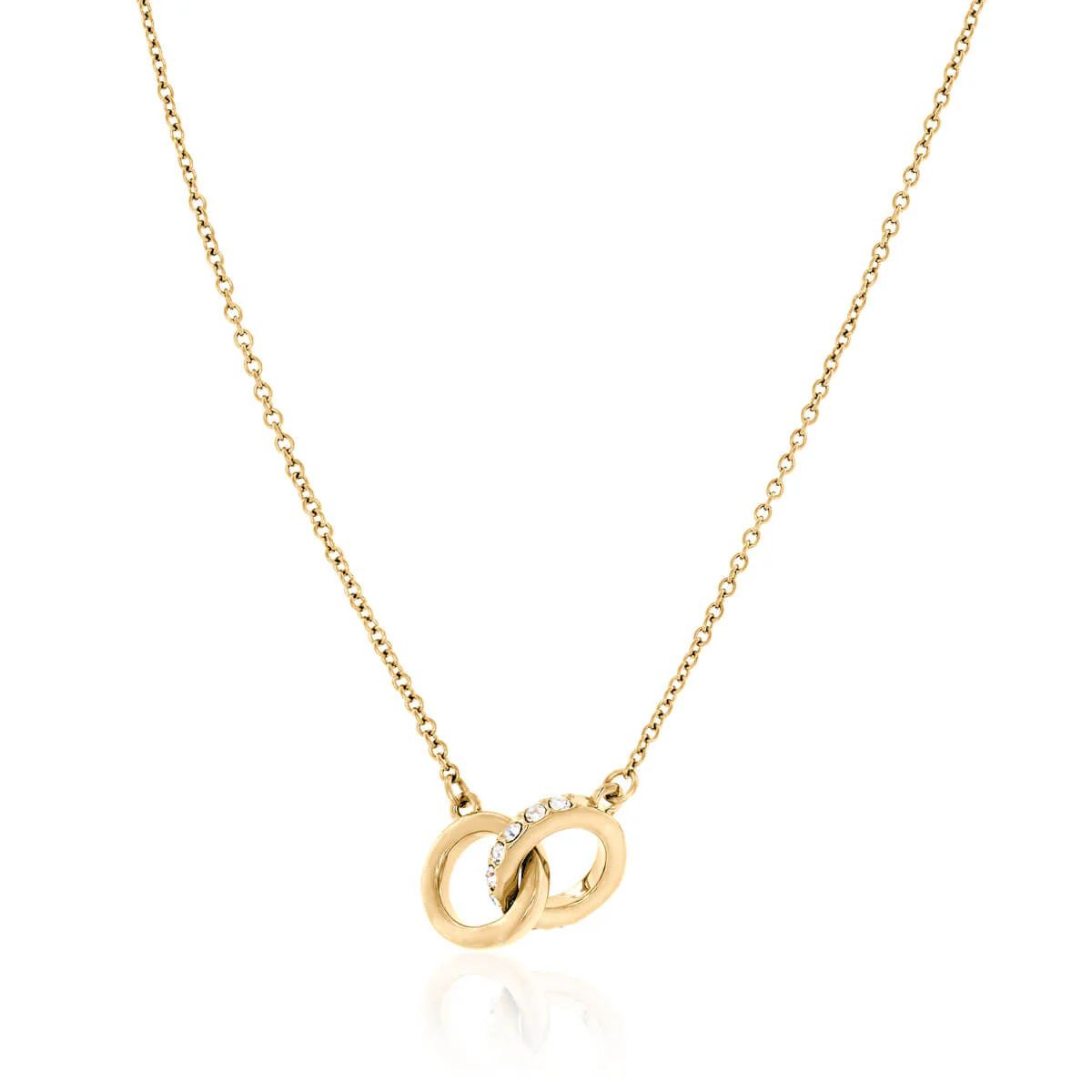 Interlinked Crystal Necklace (Gold) | Abbott Lyon