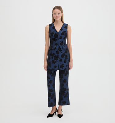 The Annina Pant - Twilight Brocade Twilight Brocade / 8 | Hill House Home US