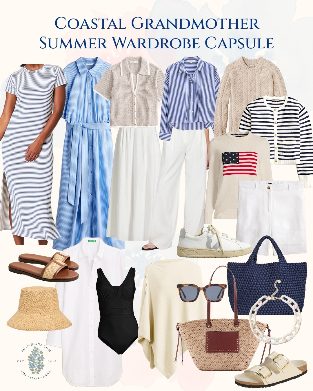 This coastal grandmother capsule is all about breezy linen, sun-faded neutrals, and classic pieces you’ll actually want to wear on repeat. Think button-ups, bucket hats, woven totes, and chic sandals, easy staples that channel relaxed luxury without trying too hard.

#summercapsulewardrobe #coastalgrandmother #quietluxuryfashion #oldmoneystyle

#LTKSeasonal #LTKItBag #LTKStyleTip