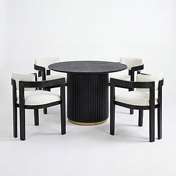Christopher Knight Home Falcon Modern Round Dining Table Set for 4, 5 Piece Dining Room Table Set... | Amazon (US)