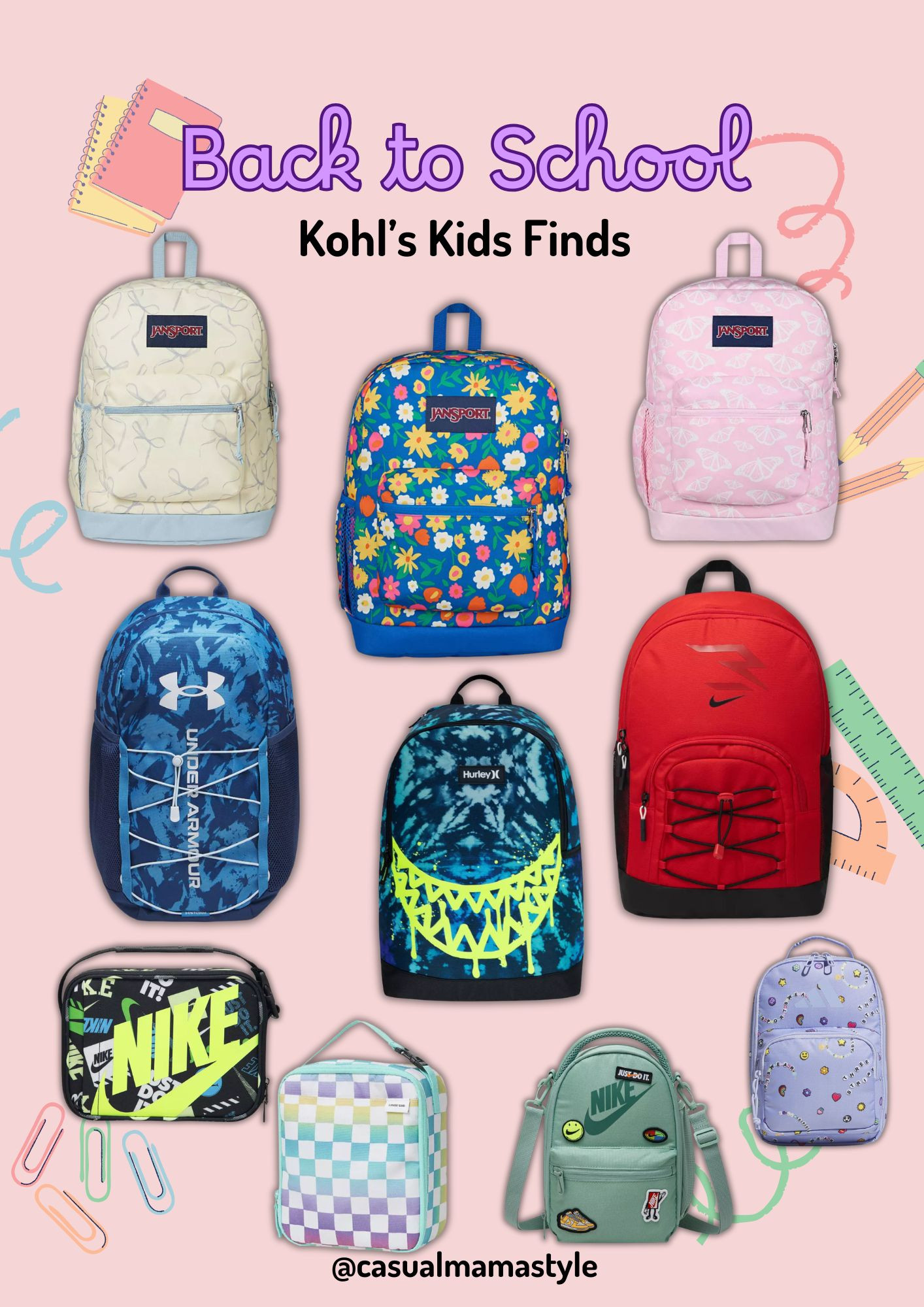 BACK TO SCHOOL @KOHLS ! You know the kids are going to need it so grab the good at #kohls . The styles are unique and fresh this season. Grab a Bookbag and a lunchbox to start your kiddos off this year with a hit! #kohlspartner #kohlsfinds
Use Code : GET20 now for 20% off!

#LTKSeasonal #LTKU #LTKKids