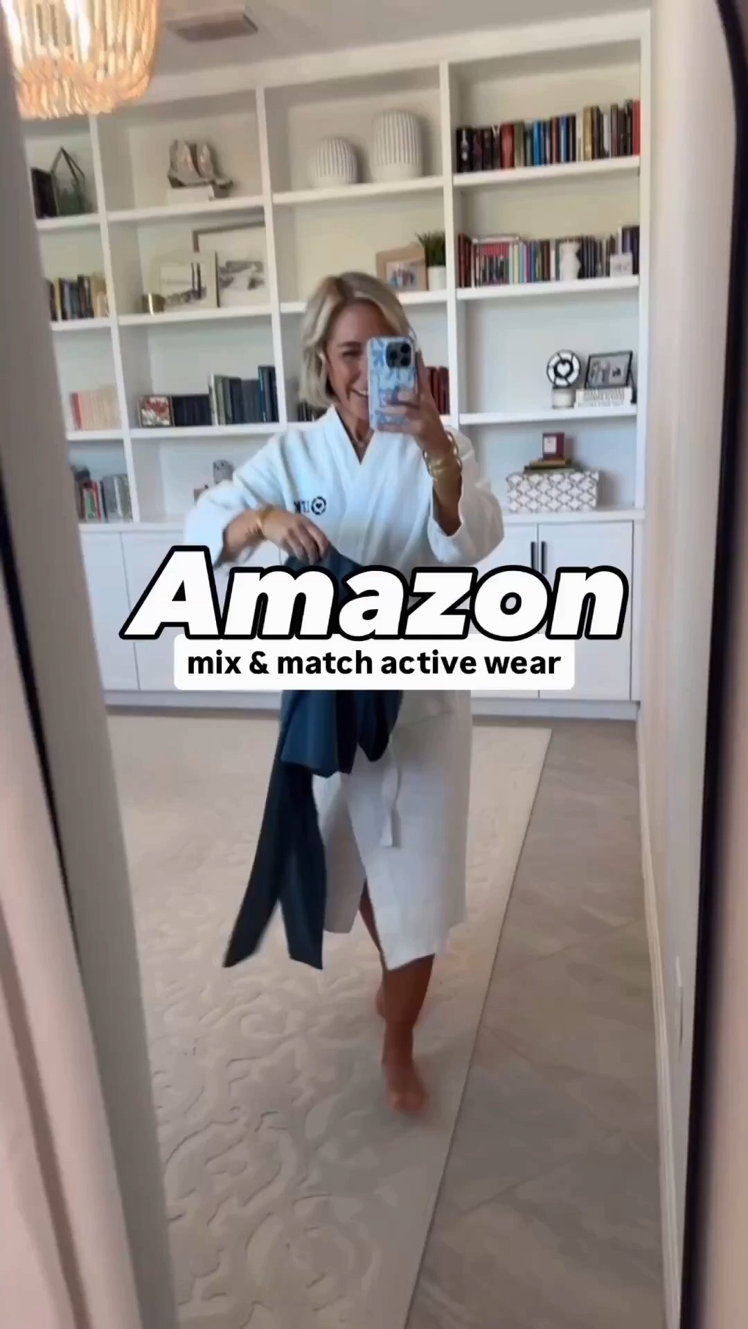 Amazon - mix & match active wear : 1. No Front Seam Leggings - size small; Standard. 25 colors, 2 lengths. 2. High‑Neck U‑Back Padded Sports Bra Tank - size small. 15 colors. 3. Tennis Skirt - size small. 20 colors. 4. Bowknot Strappy Light‑Impact Sports Bra - size small (could have done an XS). 9 colors. 5. Open Back Short Sleeve Workout Shirt - size small. 20 colors.