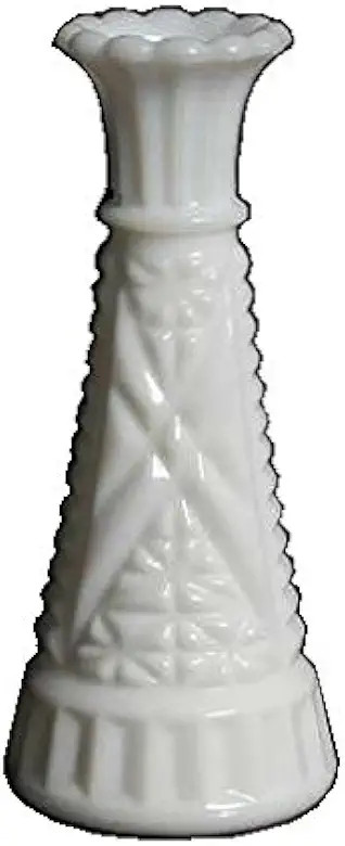 Anchor Hocking Stars & Bars Milk Glass ( 5 7/8" Bud Vase ) | Amazon (US)