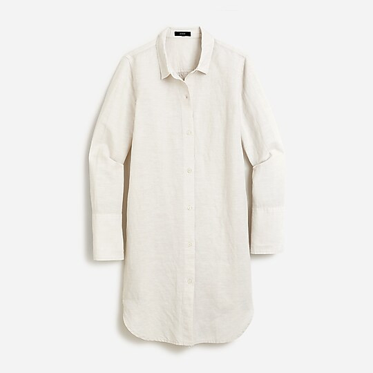 J.Crew: Cotton-linen Beach Shirt For Women | J. Crew US