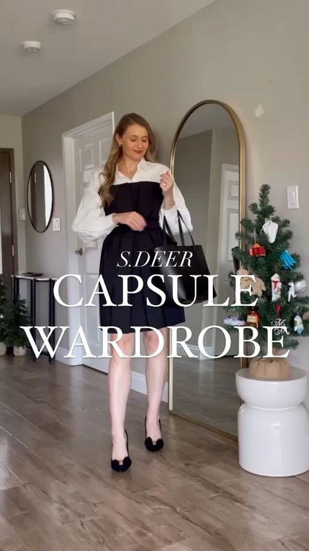 5 basics styled 13 ways 🖤 created a mini capsule wardrobe with staples from @sdeer_concept. discount codes: 

Vogue35 35% off $299
Vogue25 25% off $199
Vogue20 20% off $99

#sdeer #sdeerconcept #ad #sdeerconcept #sdeerchristmas #sdeergiftideas #sdeerholiday