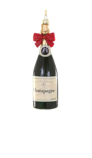 Champagne With Red Bow Ornament | Revolve Clothing (Global)