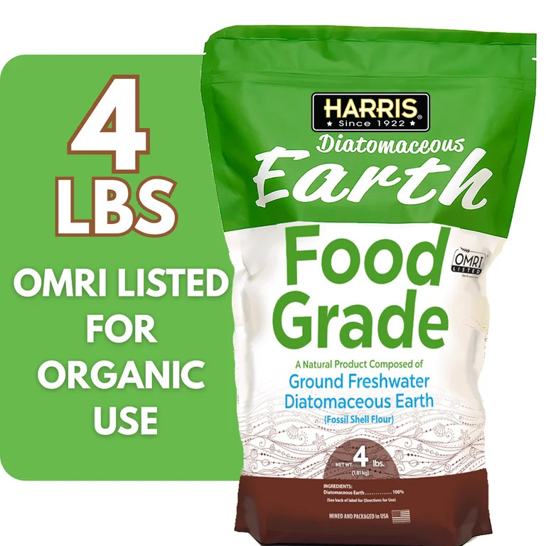 Harris Food Grade Diatomaceous Earth Powder - OMRI Listed for Organic Use, 4lb Bag | Walmart (US)