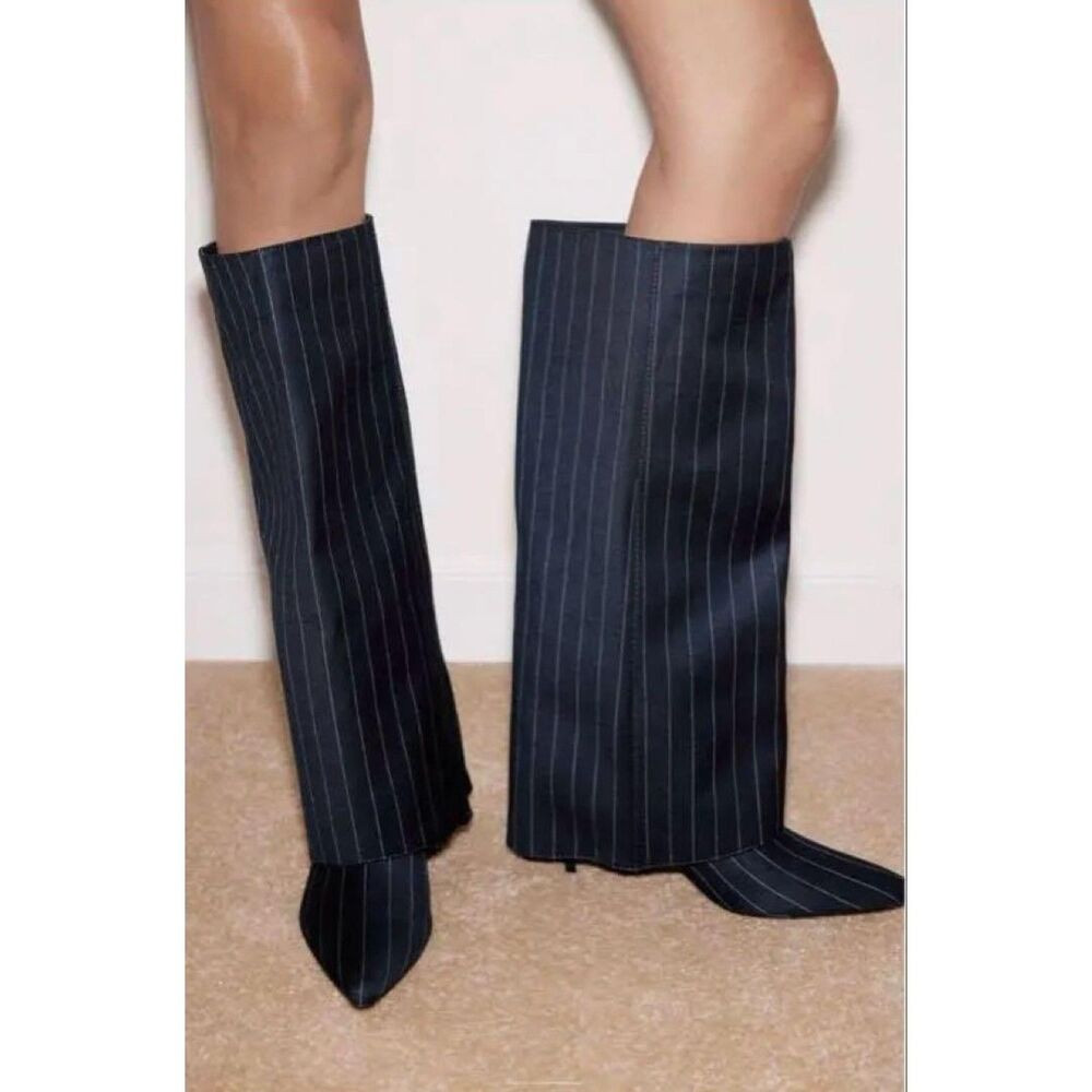 NWT ZARA TALL HEELED BOOTS | Poshmark
