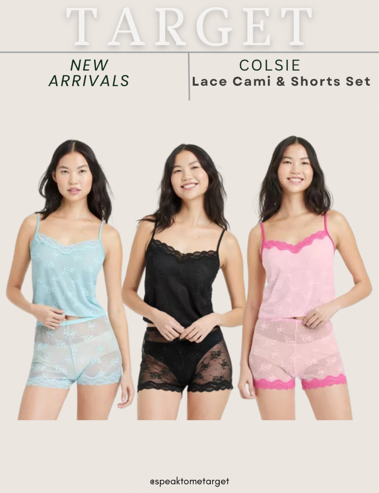New at Target! Colsie lace cami & shorts set 

#LTKStyleTip #LTKFindsUnder50