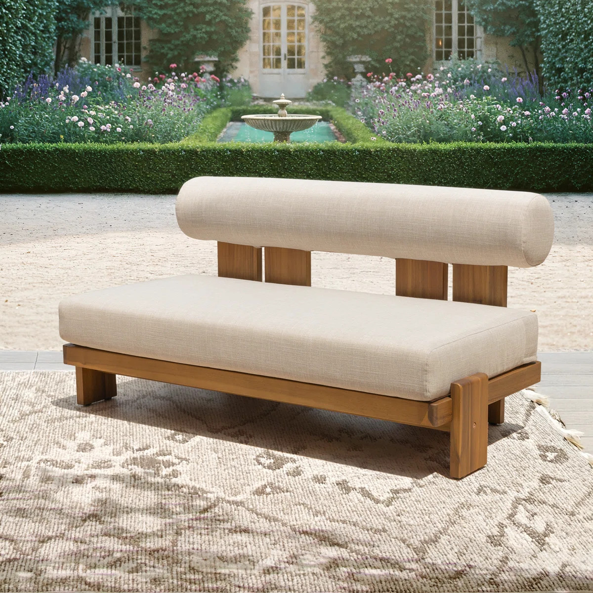 Aurora Premium Patio Sofa 2 Seater, Modern Outdoor Loveseat for Garden, Balcony | Wayfair North America