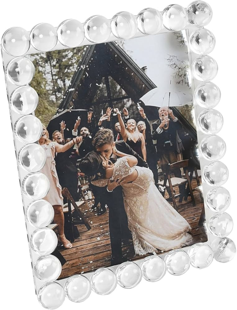 DONOUCLS Crystal 8x10Inch Picture Frame, Wedding Frame Tabletop Display, Display Pictures 8''x 10... | Amazon (US)