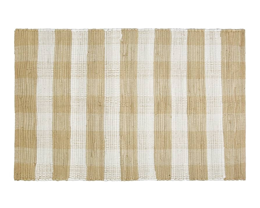 GLAMBURG Cotton Buffalo Check Plaid Rugs Washable, Handwoven Checkered Rug Welcome Door Mat 22x34... | Amazon (US)
