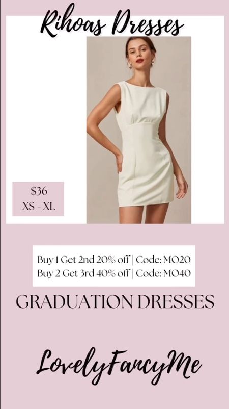 NOTE: PROMO CODES DID CHANGE USE:
Buy 1 Get 2nd 20% off | Code: SUN20
Buy 2 Get 3rd 40% off | Code: SUN40

shop these Rihoas dresses!! All of these would be perfect graduation dresses 🤍 Linked some more gorgeous options on LTK as well; all of these are under $50. Xoxo, Lauren ✨



#rihoas #graduates #graddress #graduationdress #graduationdresses #whitedress #whitedresses #minidresses #mididresses #maxidresses #liketkit #ltksalealert #ltkwedding #bridalstyle #bridalshoot #bachloretteparty #halterdress #slipdress #graduationoutfit #dressesfordays 